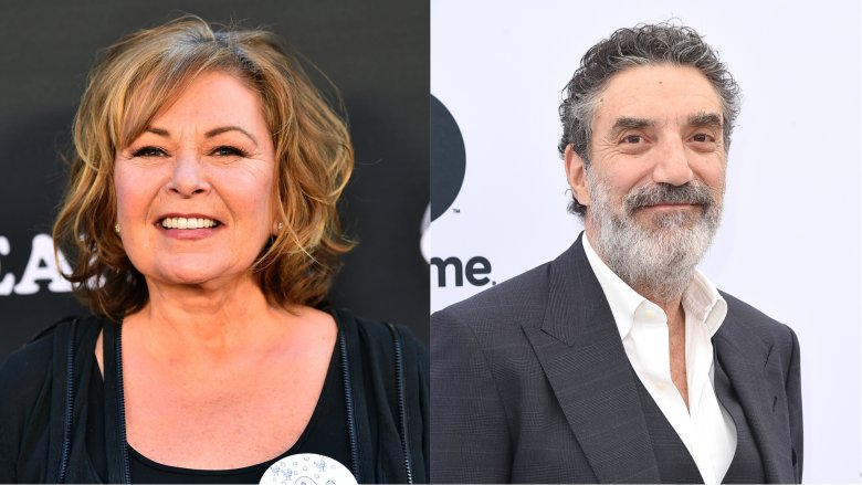 Roseanne Barr and Chuck Lorre