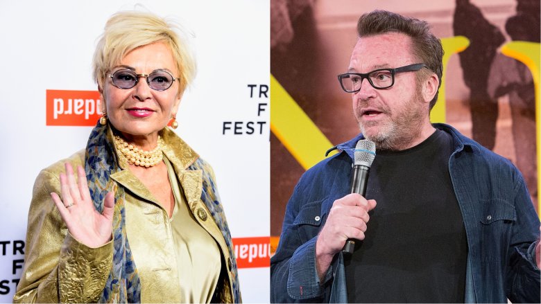 Roseanne Barr and Tom Arnold