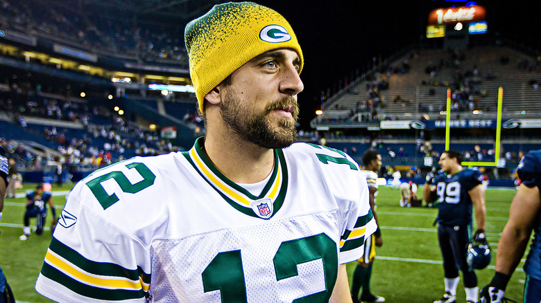 Aaron Rodgers in uniform