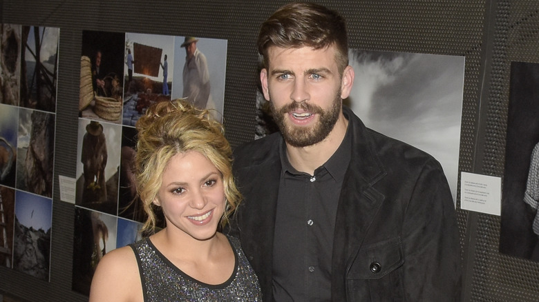 Shakira and Gerard Pique posing together