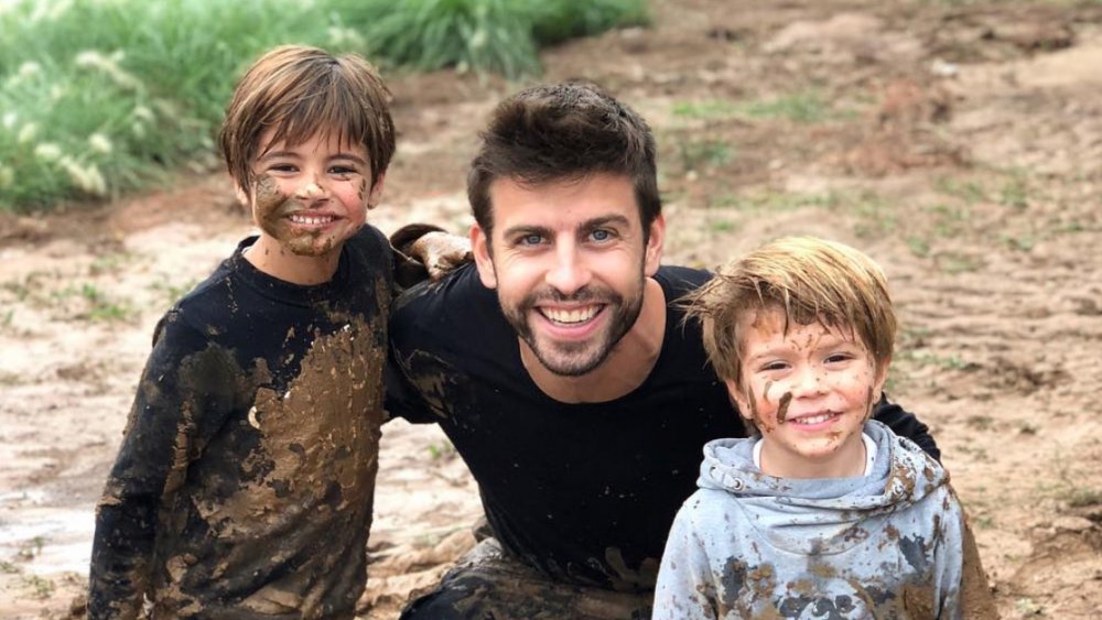 Gerard Pique and his sons