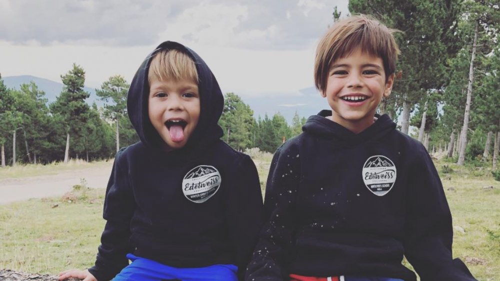 Shakira's sons Sasha and Milan