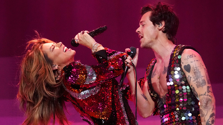 Shania Twain and Harry Styles perform at Coachella in 2022