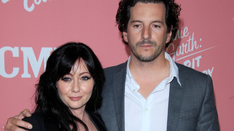 Shannen Doherty with her husband, Kurt Iswarienko