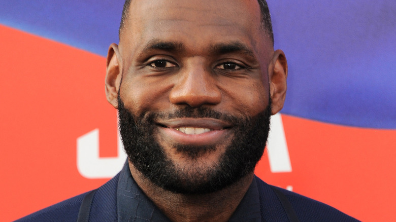 LeBron James smiling at an event