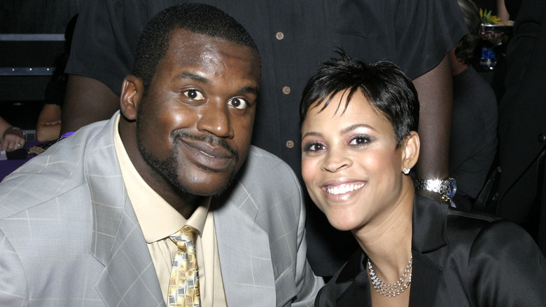 Shaquille O'Neal poses with Shaunie