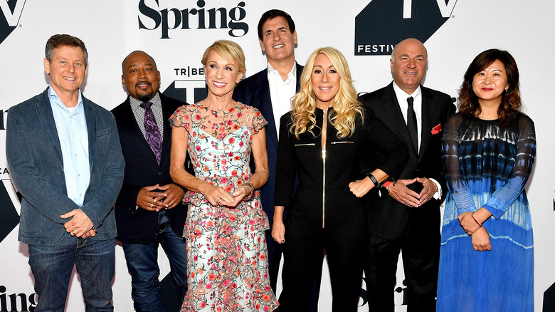 Cast members of Shark Tank at an event 