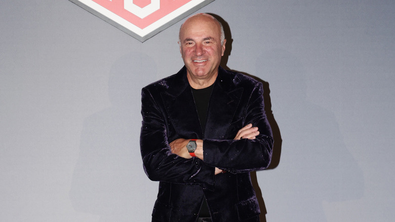 Kevin O'Leary wearing a velvet suit