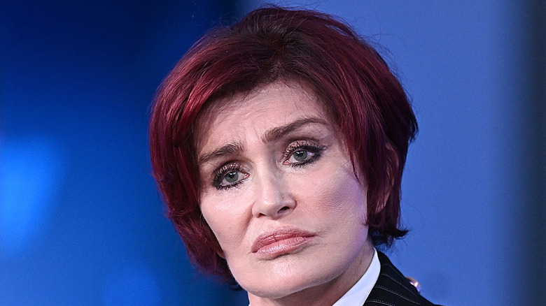 Sharon Osbourne listening