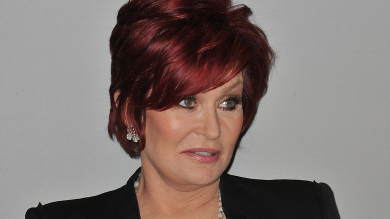 Sharon Osbourne listening