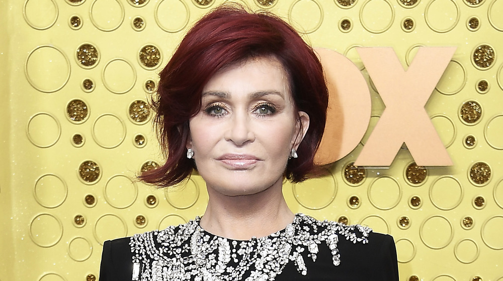 Sharon Osbourne posing on the red carpet