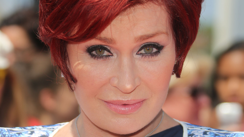 Sharon Osbourne poses on the red carpet