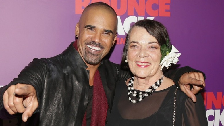 Shemar Moore and Marilyn on a red carpet
