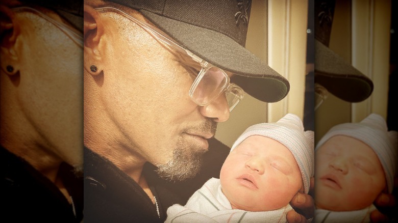 Shemar Moore and his baby 