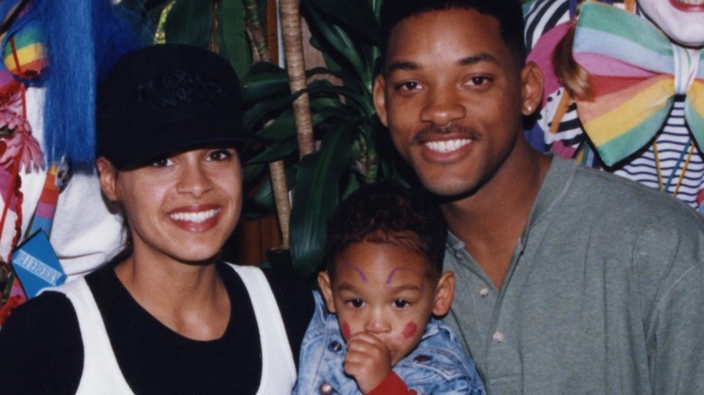 Sheree Zampino, Will Smith, and Trey Smith in the early 90s