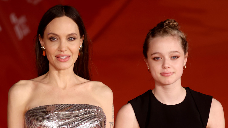 Angelina Jolie and Shiloh Jolie Pitt on the red carpet