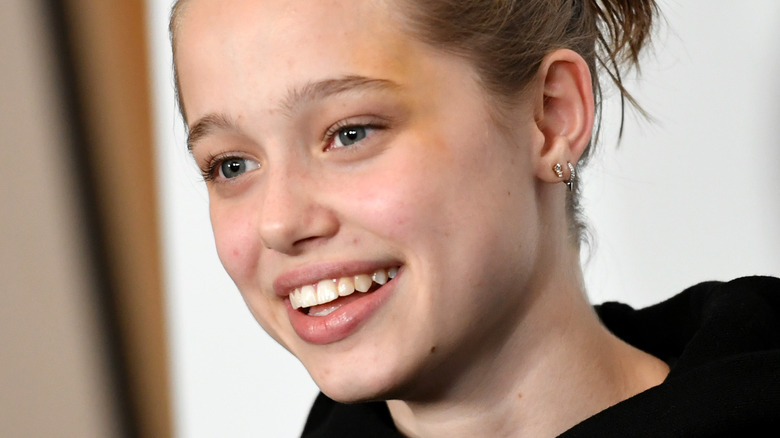 Shiloh Jolie-Pitt smiling