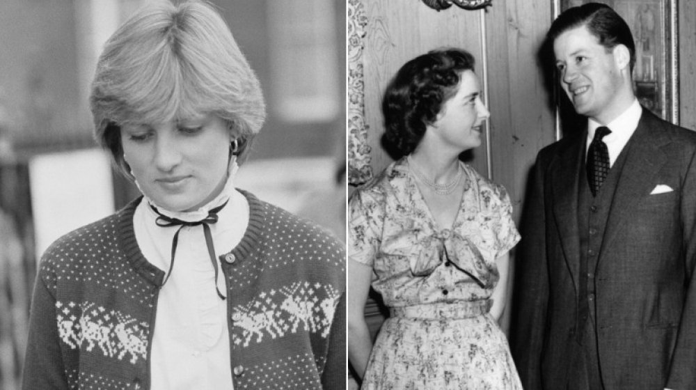 Princess Diana and her parents, Frances Shand Kydd and John Spencer