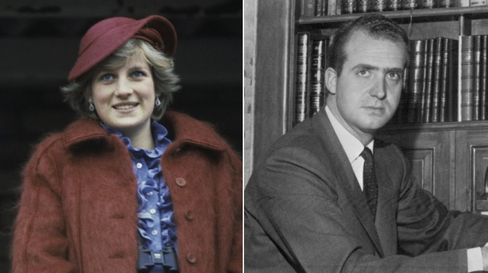 Princess Diana, King of Spain Juan Carlos I