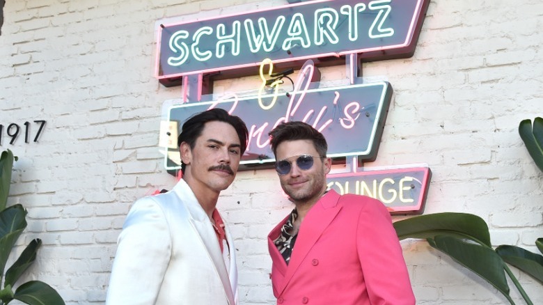 Tom Sandoval and Tom Schwartz posing