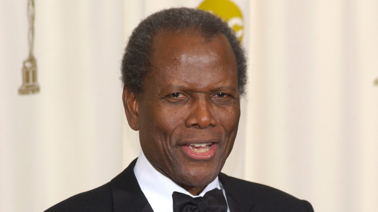 Sidney Poitier with his Oscar