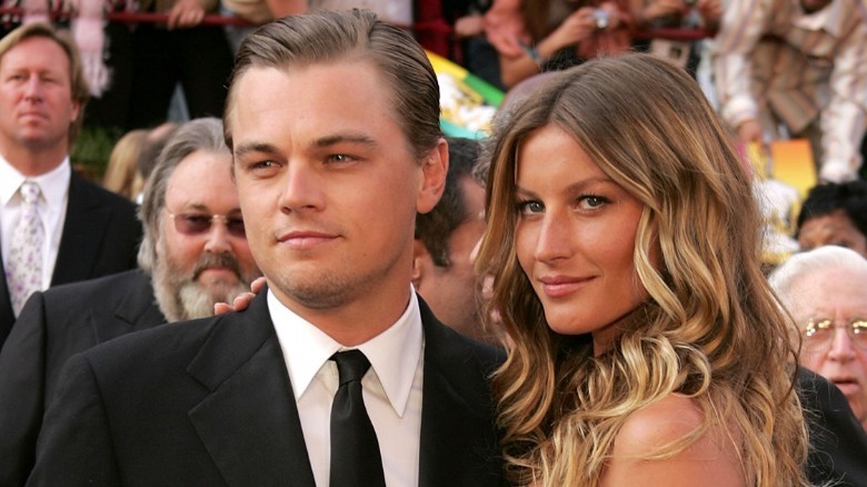 Leonardo DiCaprio and Gisele Bundchen on a red carpet