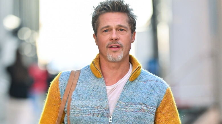 Brad Pitt walking