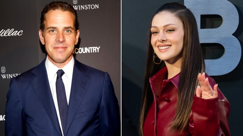 Hunter Biden and Nicola Peltz on a red carpet