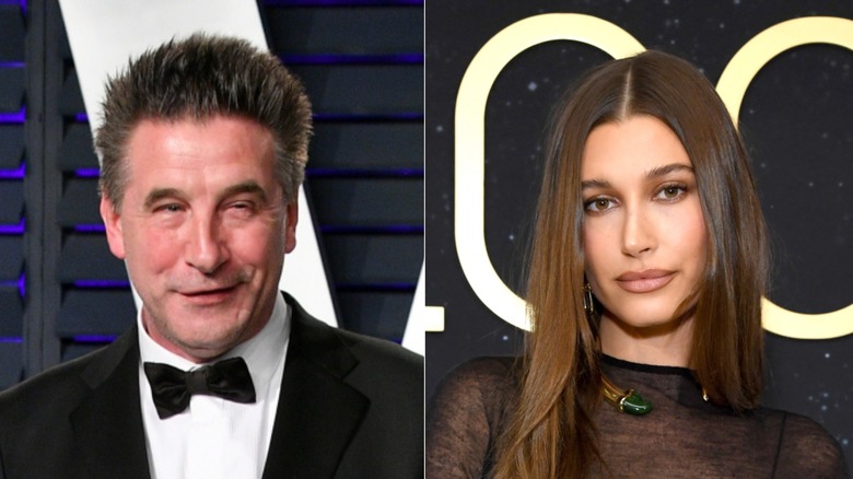 Billy Baldwin, left and Hailey Baldwin, right