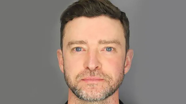 Justin Timberlake's mugshot