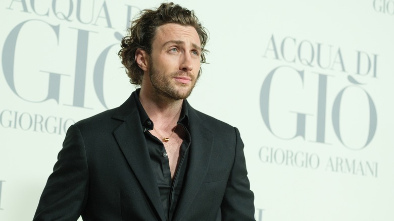 Aaron Taylor-Johnson posing