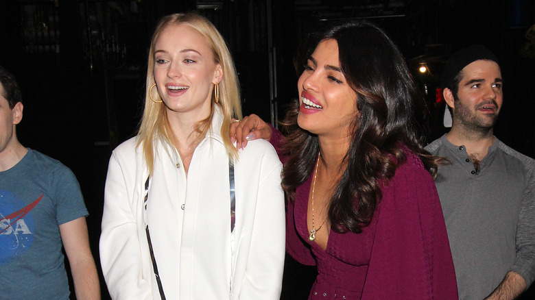 Priyanka Chopra and Sophie Turner laughing