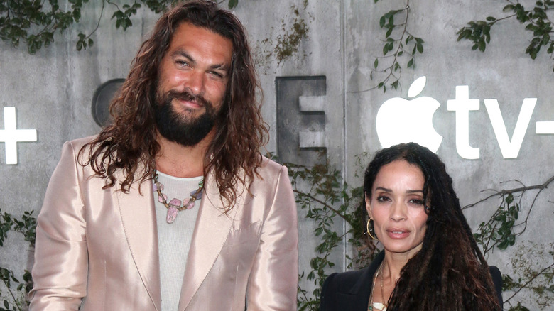 Jason Momoa and Lisa Bonet on the red carpet