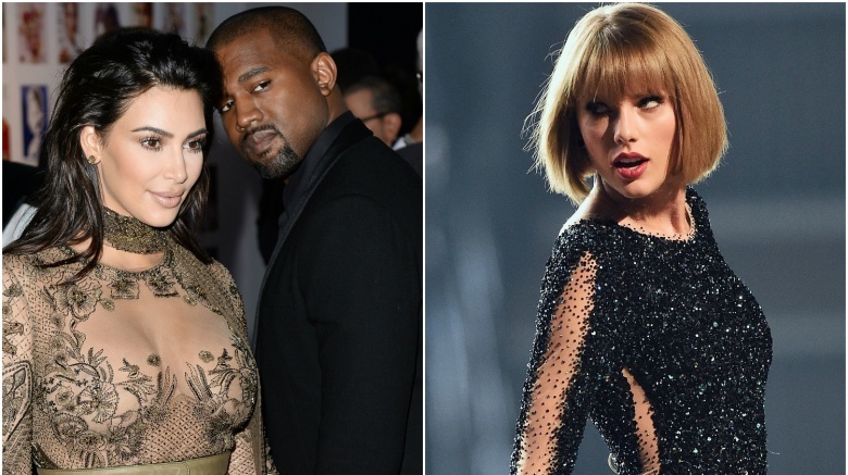 Kim Kardashian and Kanye West, Taylor Swift