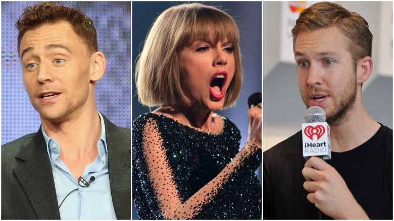 Tom Hiddleston, Taylor Swift, Calvin Harris