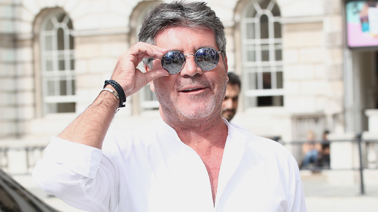 Simon Cowell walking