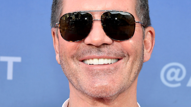 simon cowell on the red carpet 