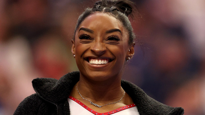 Simone Biles smiling