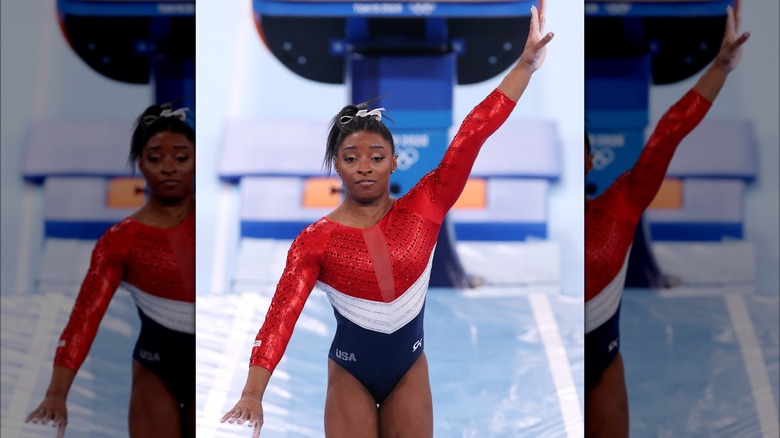 Simone Biles stumbles in Tokyo