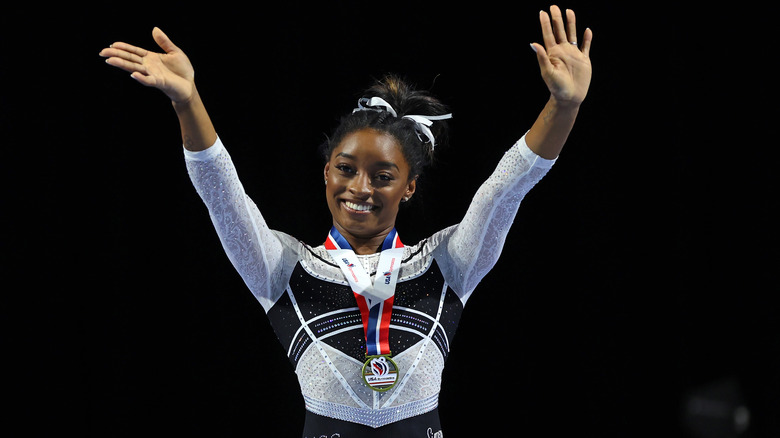 Simone Biles winning 2023 U.S. Classic