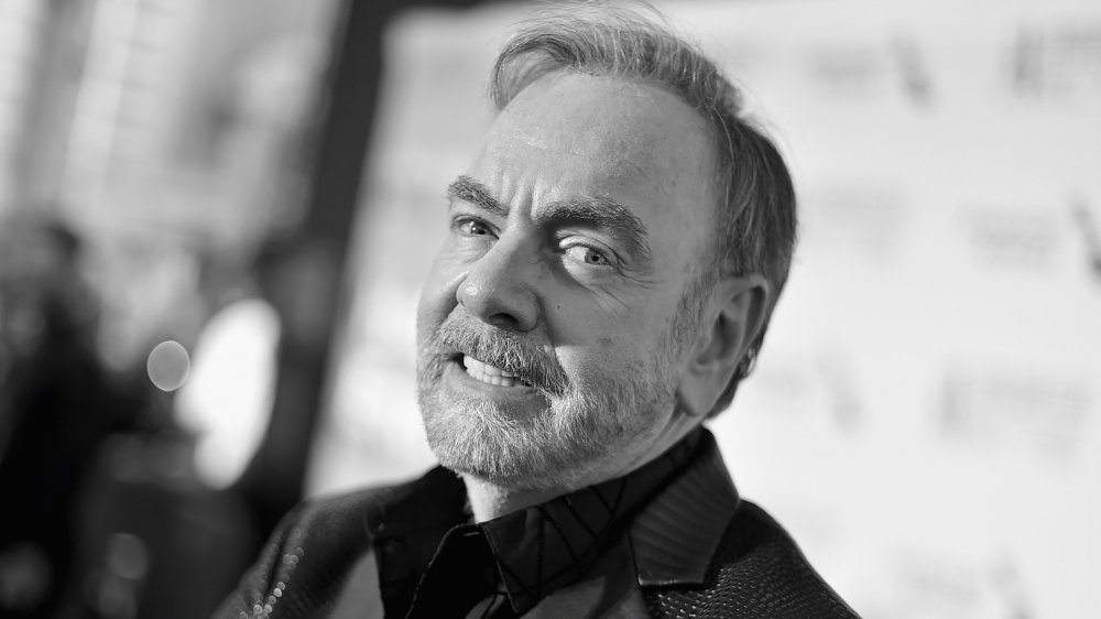 Black-and-white photo of Neil Diamond