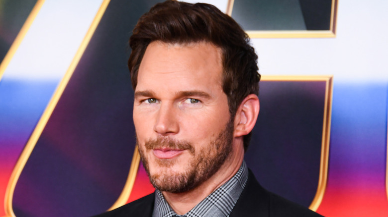 Chris Pratt looking at camera