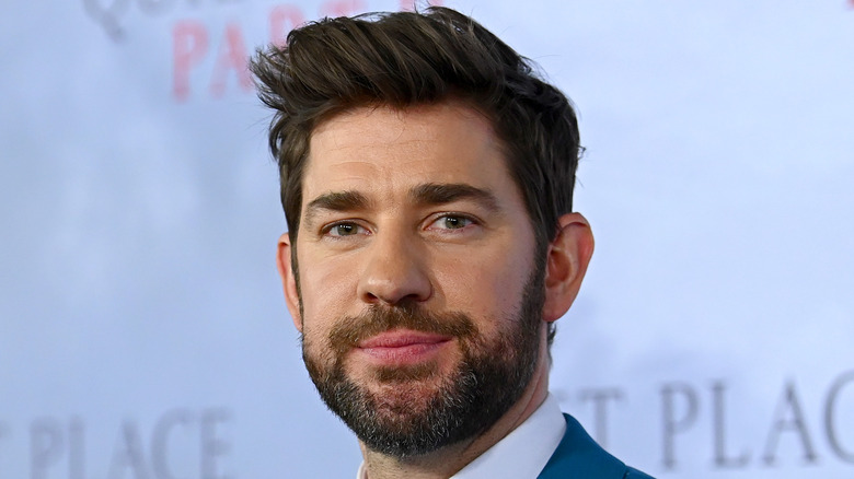 John Krasinski smiling softly