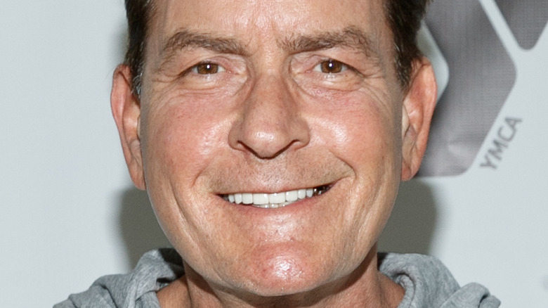 Charlie Sheen grinning 