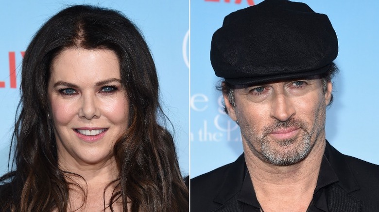  Lauren Graham, Scott Patterson smiling