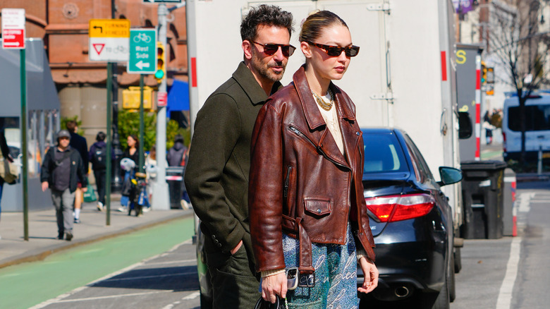 Bradley Cooper and Gigi Hadid waking