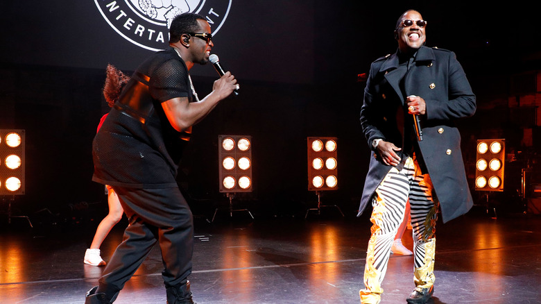 Diddy and Mase performing