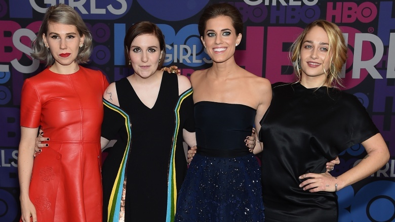 Lena Dunham and her Girls co-stars