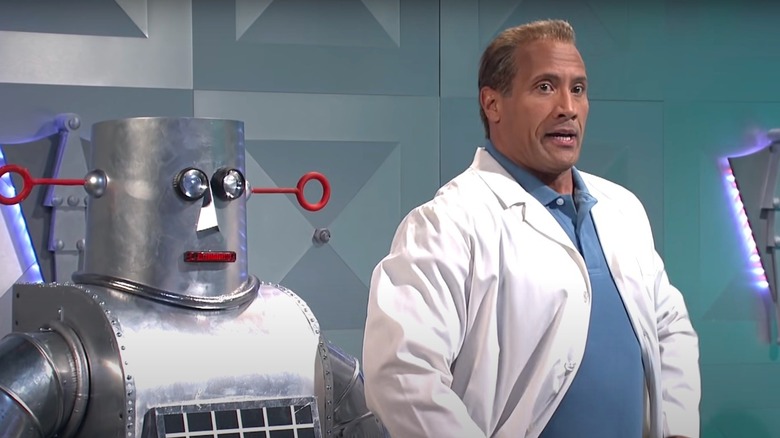 Dwayne Johnson in World's Most Evil Invention sketch on SNL