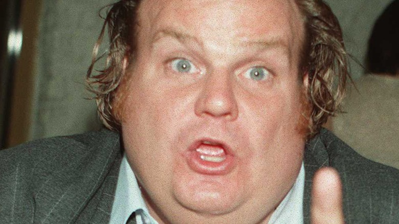 Chris Farley on red carpet